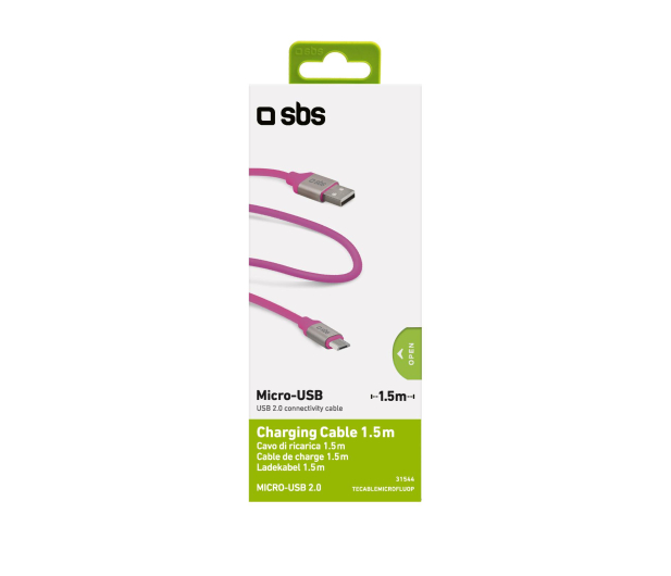 SBS USB-micro-USB  Rózowy - 1436389 - zdjęcie 2